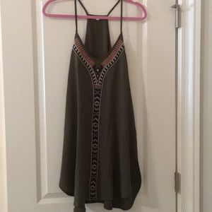 Wishlist Olive Green Tank Dress SIZE LARGE